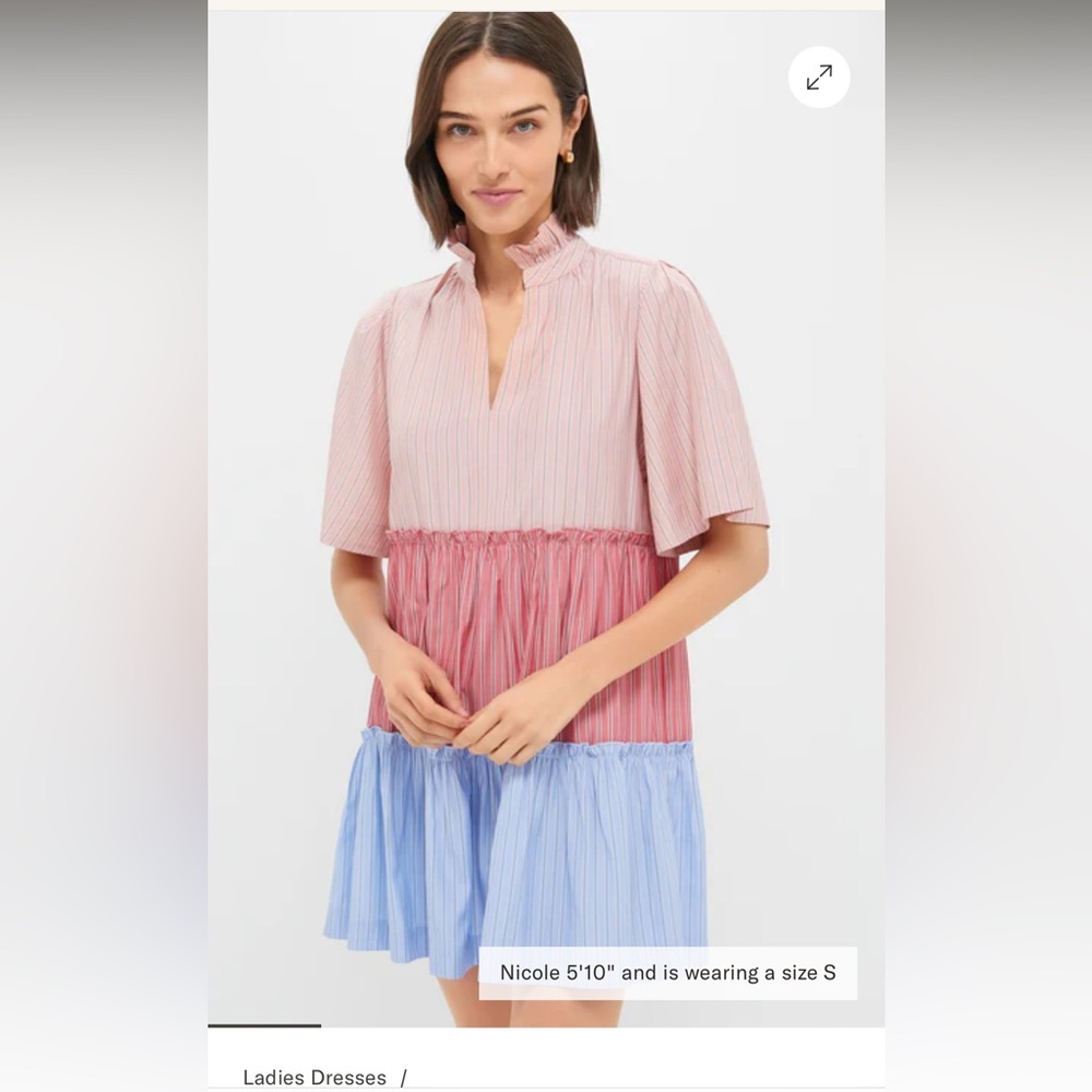 Tuckernuck Pink and Blue Striped Mini Dress